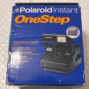 Polaroid OneStep Instant Camera - Black and Blue